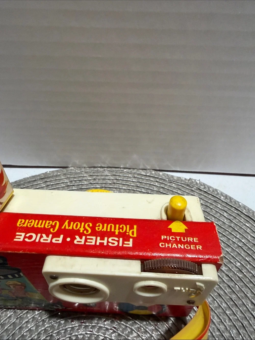 Fisher-Price White, Yellow & Red Picture Story Toy Camera